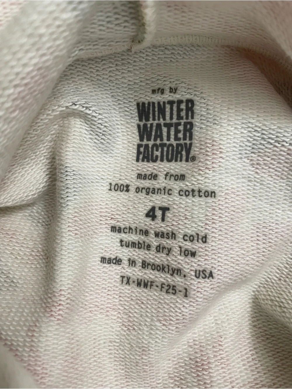 Winter Water Factory Cream Hooded Leaves Sweatshirt